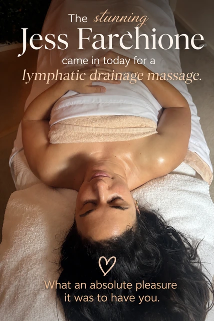 Jess Farchione at Firmin Fitness & Wellness for a lymphatic drainage massage